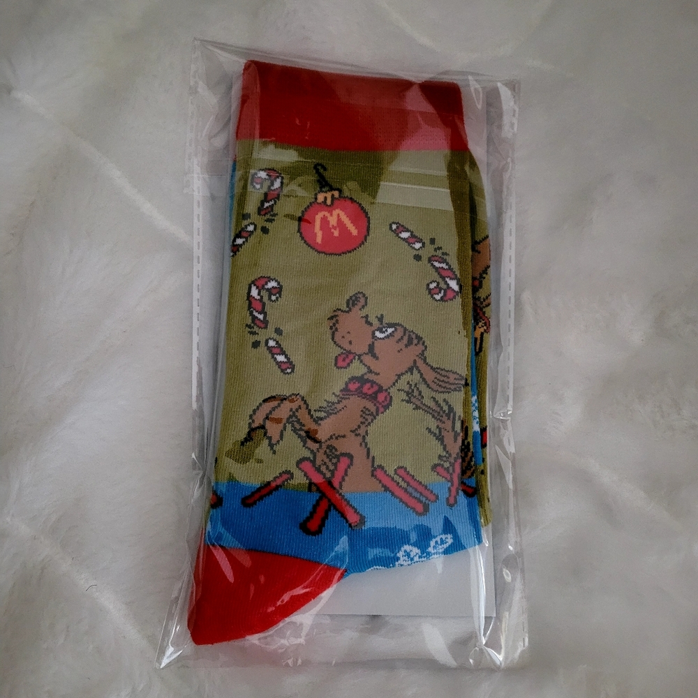 Mcdonald's 2025 Grinch Two Color Socks